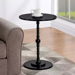 Kirklands Home Accent & End Tables|Santel Spindle Accent Table Black