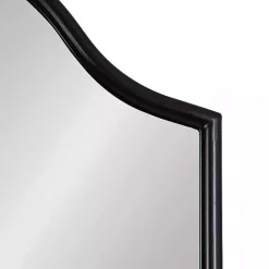Kirklands Home Decorative Mirrors|Scalloped Arch Fellows Wall Mirror Black