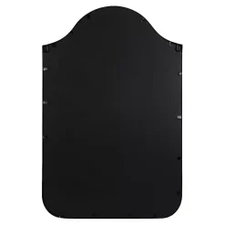 Kirklands Home Decorative Mirrors|Scalloped Arch Fellows Wall Mirror Black