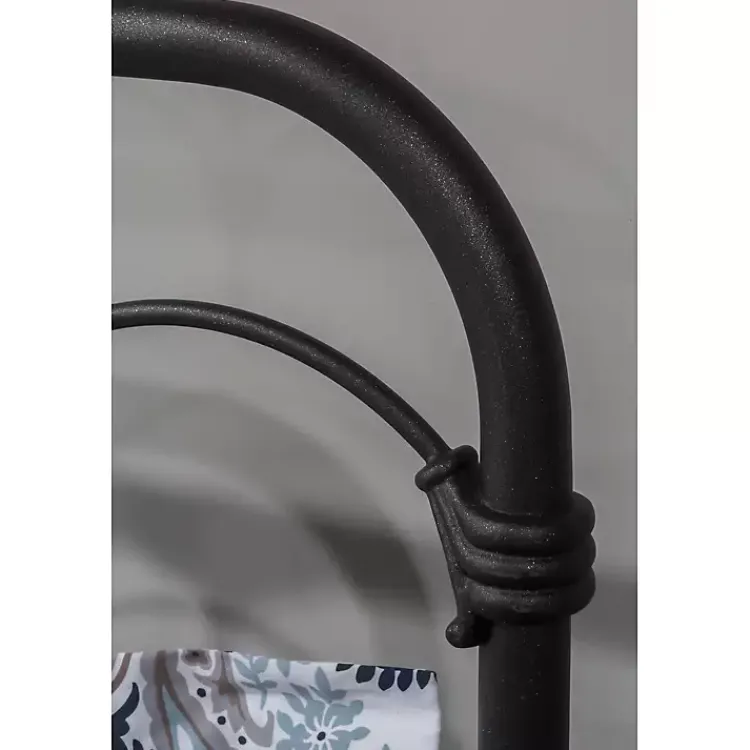 Kirklands Home Beds & Headboards|Scalloped Metal Josie King Headboard Black