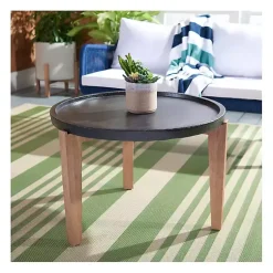 Kirklands Home Outdoor Tables|Sera Outdoor Side Table Black