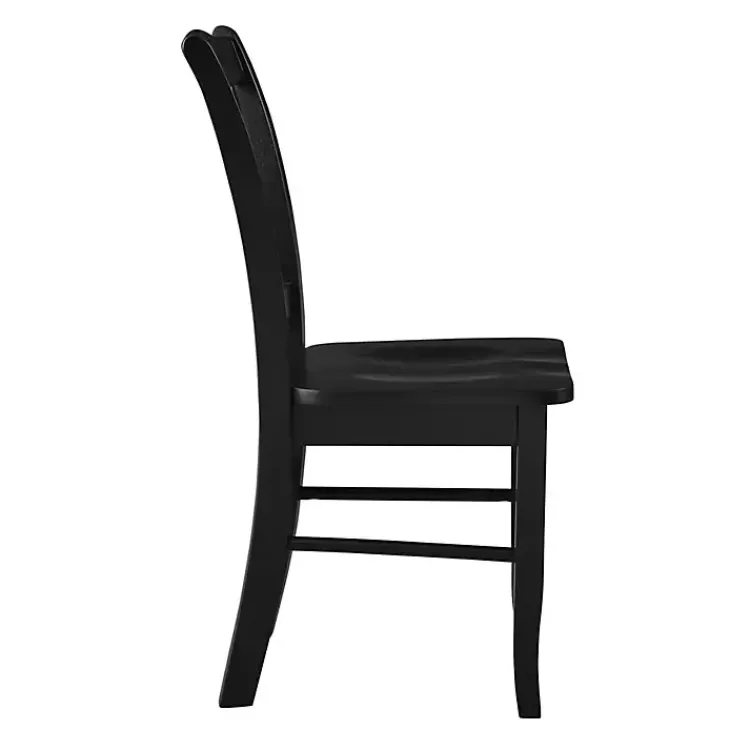 Kirklands Home Dining Chairs|Shaker Wood Dining Chairs, Set of 2 Black