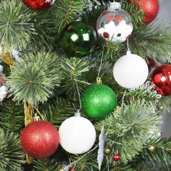 Hot Black Shiny Matte Frosted 40-pc. Ornament Set Christmas Ornaments