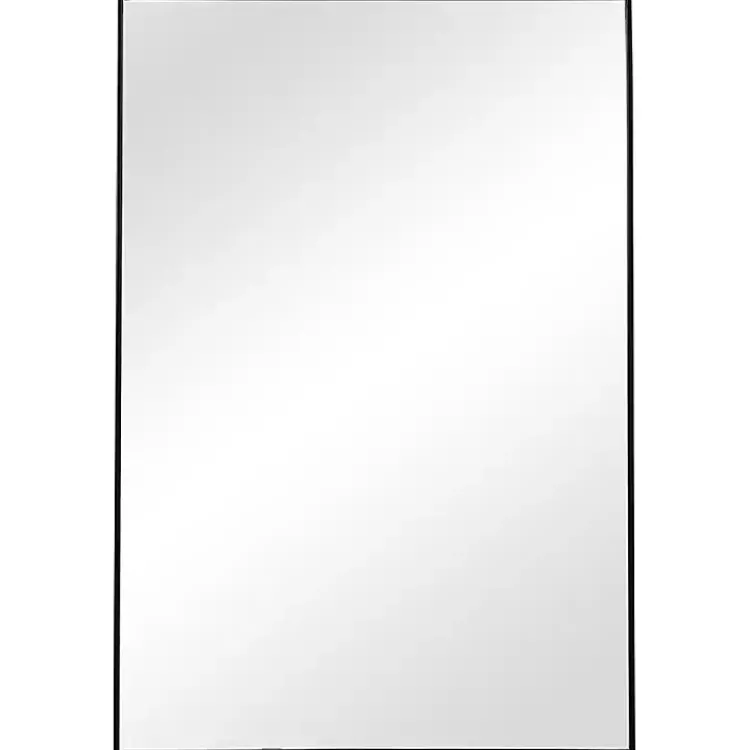 Kirklands Home Framed Mirrors|Simple Frame Rectangle Wall Mirror Black
