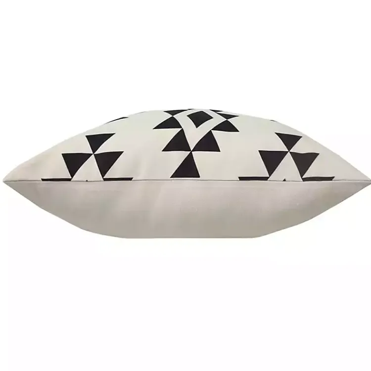 Kirklands Home Outdoor Cushions & Pillows|Black Southwestern Geometric Outdoor Pillow