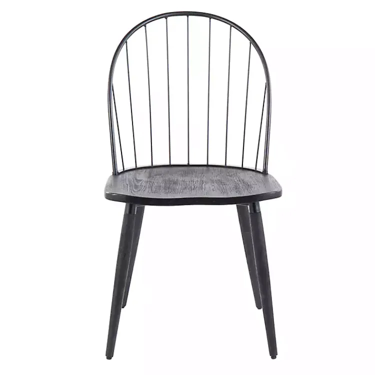 Kirklands Home Dining Chairs|Spindle High Back Dining Chairs, Set of 2 Black