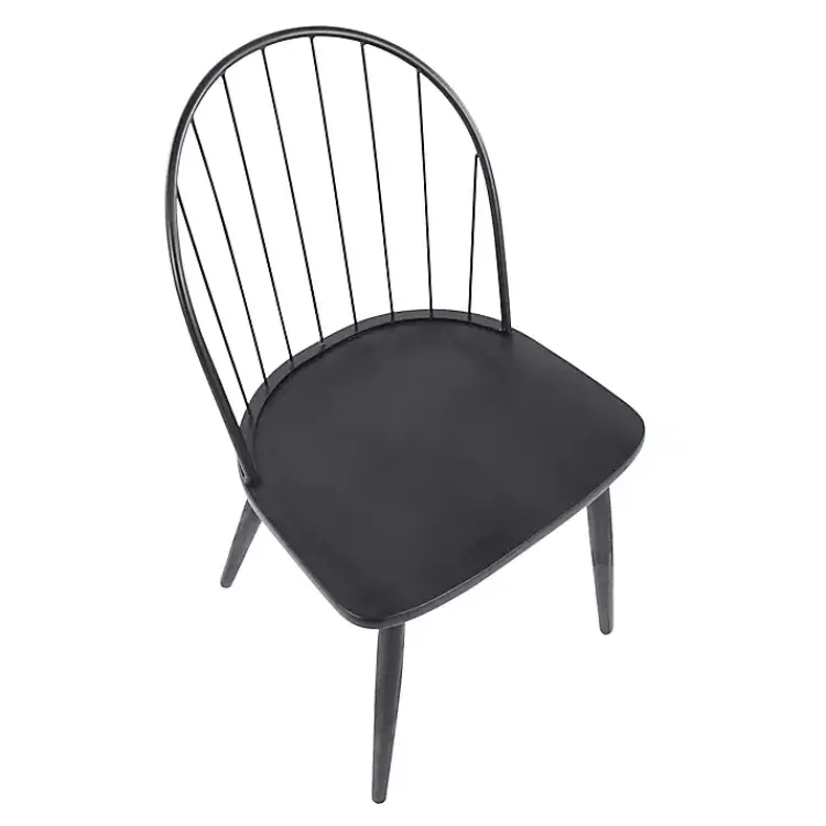 Kirklands Home Dining Chairs|Spindle High Back Dining Chairs, Set of 2 Black