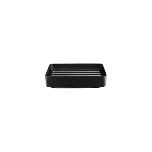 Kirklands Home Bathroom Accessories|Stainless Steel Nexio Soap Dish Black