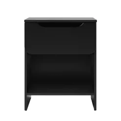 Kirklands Home Nightstands|Stanley Single Drawer Nightstand Black
