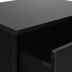 Kirklands Home Nightstands|Stanley Single Drawer Nightstand Black
