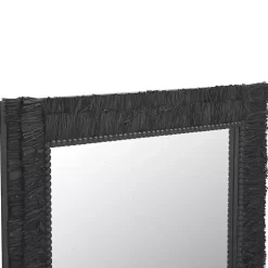 Kirklands Home Decorative Mirrors|Textured Zoelle Wall Mirror Black