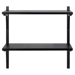 Kirklands Home Shelves|Traditional Two-Tiered Wall Shelf Black