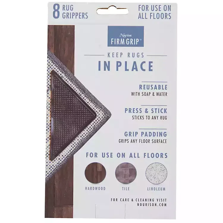 Kirklands Home Area Rugs|Triangle Rug Grippers, Set of 8 Black
