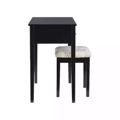 Kirklands Home Dressers & Chests|Virginia Butterfly 2-pc. Vanity Set Black