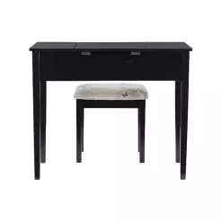 Kirklands Home Dressers & Chests|Virginia Butterfly 2-pc. Vanity Set Black
