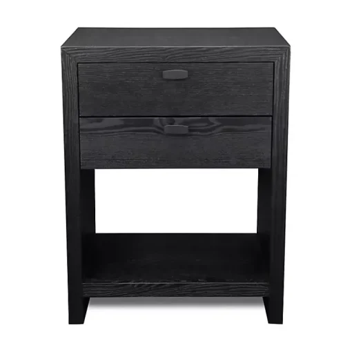 Kirklands Home Dressers & Chests|Vivara 2-Drawer Nightstand Black