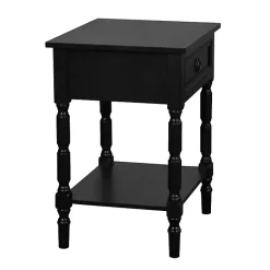 Kirklands Home Accent & End Tables|Wood Barrett Accent Table Black
