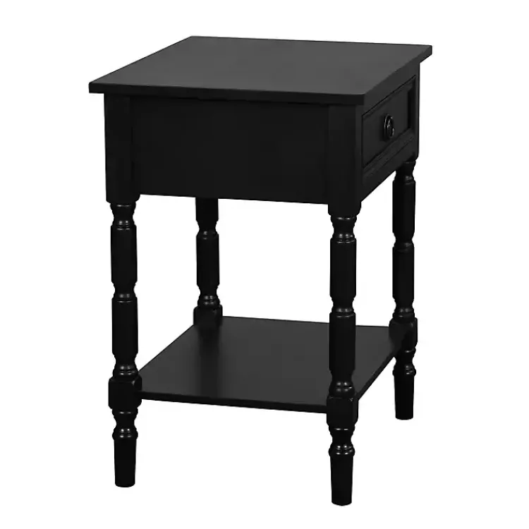 Kirklands Home Accent & End Tables|Wood Barrett Accent Table Black