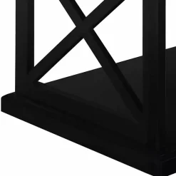 Kirklands Home Coffee Tables|Wood Double X Sides Coffee Table Black