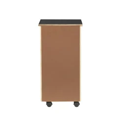 Kirklands Home Office Furniture|Wood 6-Drawer Cary Storage Cart Black