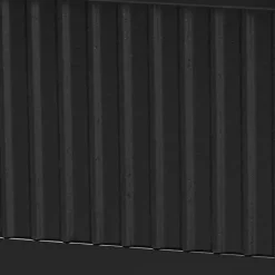 Kirklands Home Beds & Headboards|Wood Fluted Headboard Primrose Queen Bed Black