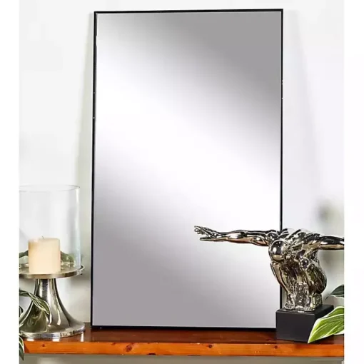 Kirklands Home Framed Mirrors|Wood Framed Mirror, 24x40 in. Black