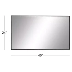 Kirklands Home Framed Mirrors|Wood Framed Mirror, 24x40 in. Black