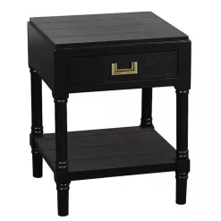 Kirklands Home Accent & End Tables|Wood Layla Accent Table Black