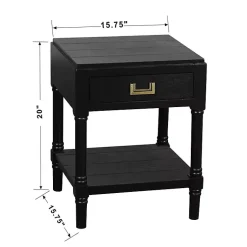 Kirklands Home Accent & End Tables|Wood Layla Accent Table Black
