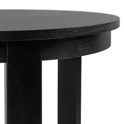 Kirklands Home Accent & End Tables|Wood Round Ford Accent Table Black