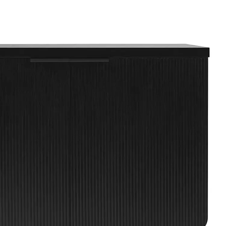 Kirklands Home Cabinets & Sideboards|Wood Scandinavian 4-Door Sideboard Black