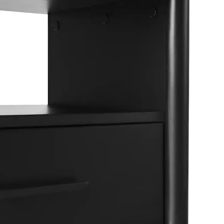 Kirklands Home Nightstands|Wood Spindle Leg Nightstand Black