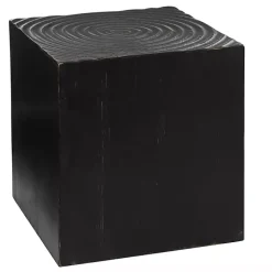 Kirklands Home Accent & End Tables|Wood Square Accent Table Black