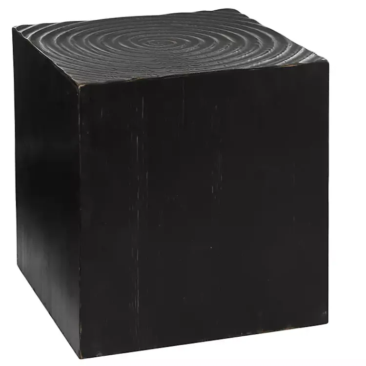 Kirklands Home Accent & End Tables|Wood Square Accent Table Black