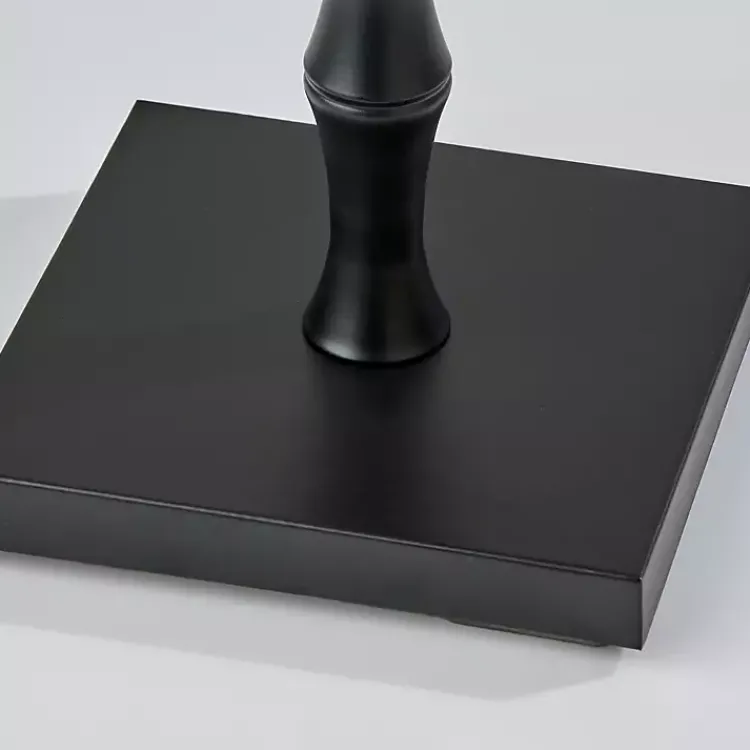 Kirklands Home Floor Lamps|Woven Rattan Shade Bailey Floor Lamp Black