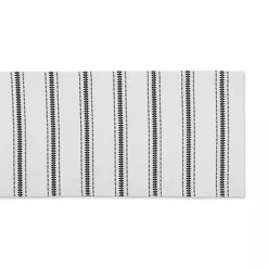 Kirklands Home Table Linens|Zig Zag Dobby Stripe Table Runner, 72 in. Black