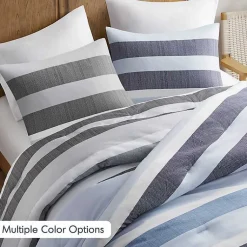 Kirklands Home Comforters|Blake Blue Stripe 3-pc. Full/Queen Comforter Set