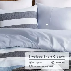 Kirklands Home Comforters|Blake Blue Stripe 3-pc. King Comforter Set