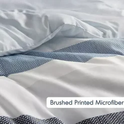 Kirklands Home Comforters|Blake Blue Stripe 3-pc. King Comforter Set