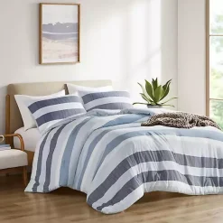 Kirklands Home Comforters|Blake Blue Stripe 2-pc. Twin/Twin XL Comforter Set