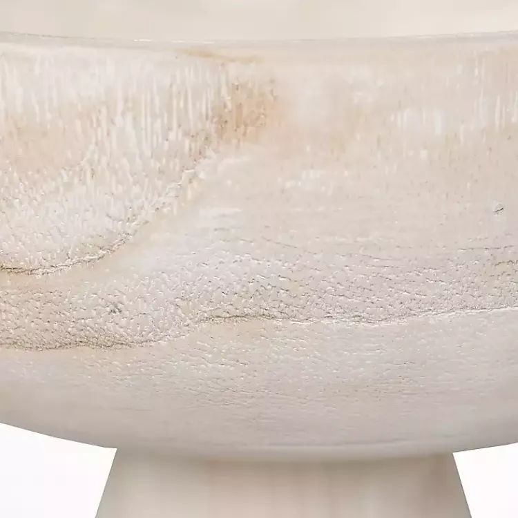 Clearance Blayne Wood Pedestal Bowl Decorative Bowls & Jars