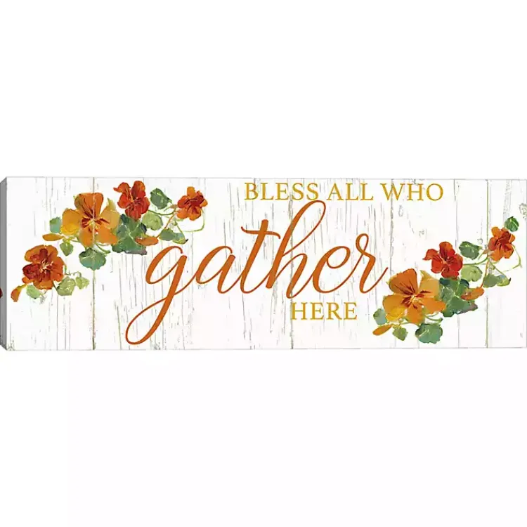 New Bless All Who Gather Here Fall Canvas Art Print Fall