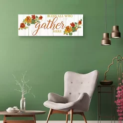New Bless All Who Gather Here Fall Canvas Art Print Fall