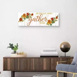 New Bless All Who Gather Here Fall Canvas Art Print Fall