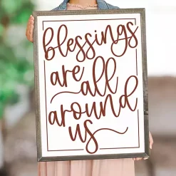Outlet Blessings Around Us Framed Wall Plaque Fall