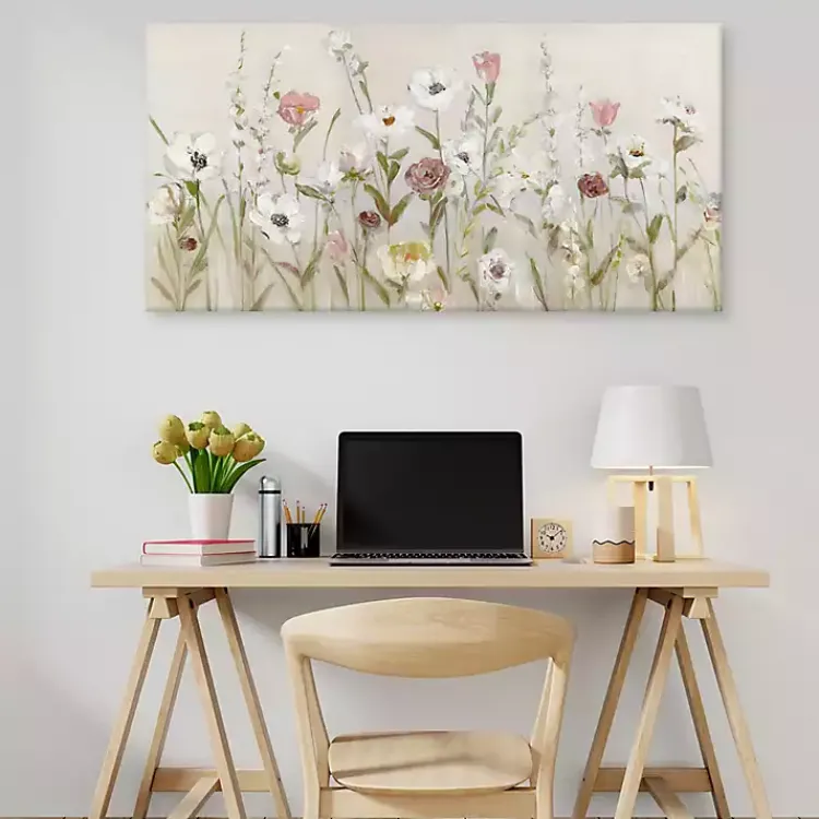 Kirklands Home Canvas Art|Blooming Around Canvas Art Print Tan