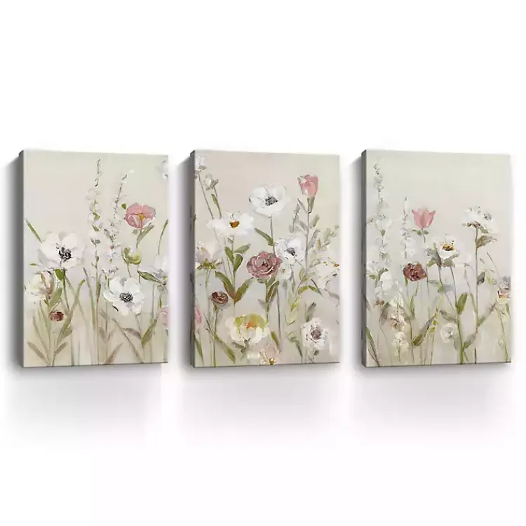 Kirklands Home Canvas Art|Blooming Around Canvas Art Prints, Set of 3 Multi