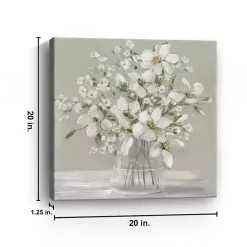 Kirklands Home Canvas Art|Blooming Magnolias Canvas Art Print, 20x20 in. Gray