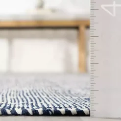 Kirklands Home Outdoor Rugs|Blue & Ivory Checkered Indoor/Outdoor Runner, 3x8