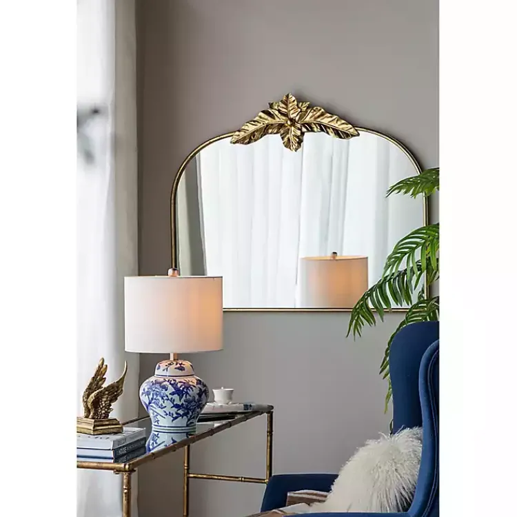 Kirklands Home Table Lamps|Blue & Floral Ceramic Table Lamp White